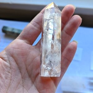 Clear quartz tower chip tip